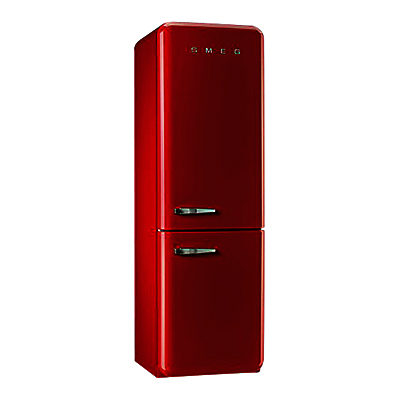 Smeg FAB32RNR Freestanding Fridge Freezer, A++ Energy Rating, Right-Hand Hinge, 60cm Wide, Red Smeg FAB32RNR Freestanding Fridge Freezer, A++ Energy Rating, Right-Hand Hinge, 60cm Wide, Red